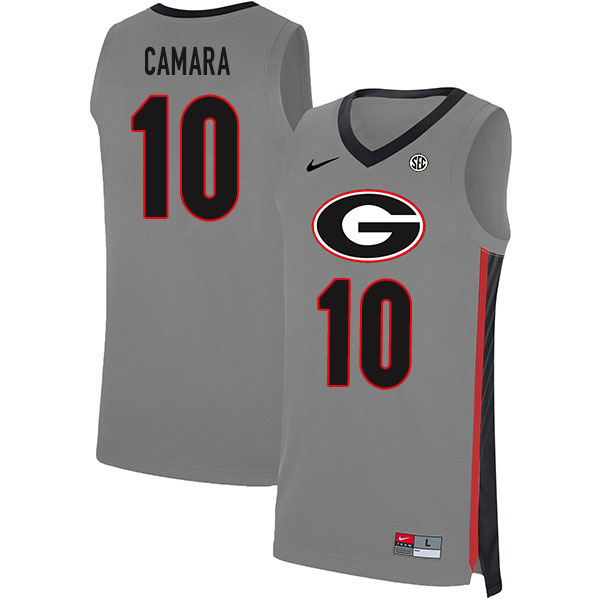 Georgia Bulldogs #10 Toumani Camara College Basketball Jerseys Sale-Gray